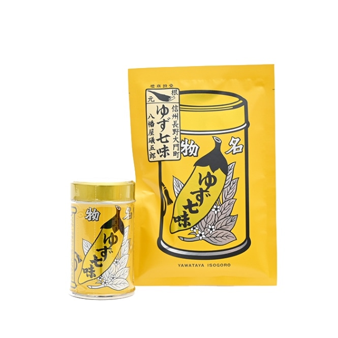 八幡屋礒五郎七味唐辛子（ゆず入り）1缶＋1袋