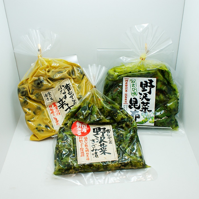 【割引送料込】信州お漬物巾着食べくらべセット