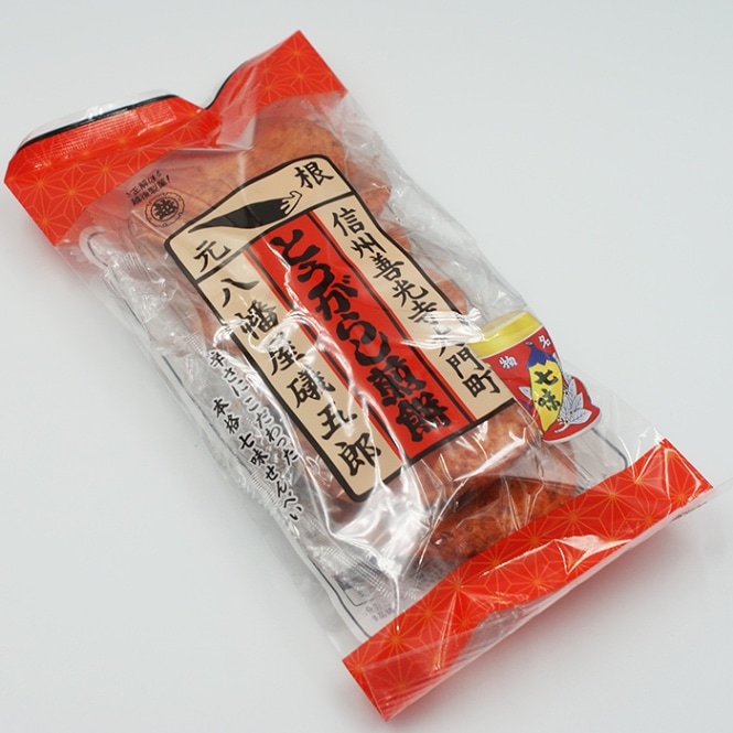 信州善光寺大門とうがらし煎餅八幡屋礒五郎×24袋（送料込）（信州長野