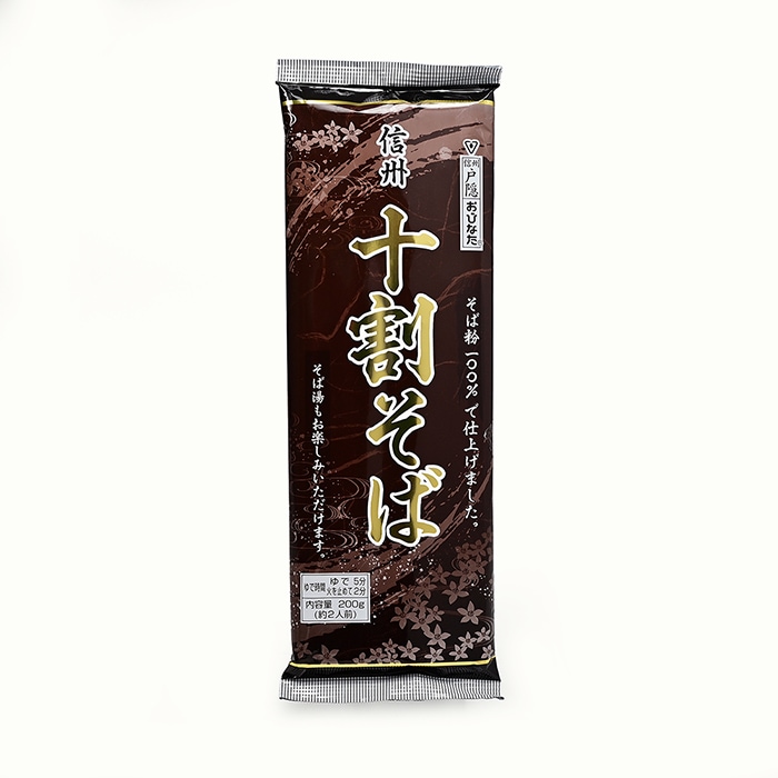 信州戸隠 おびなた 信州十割そば 200g