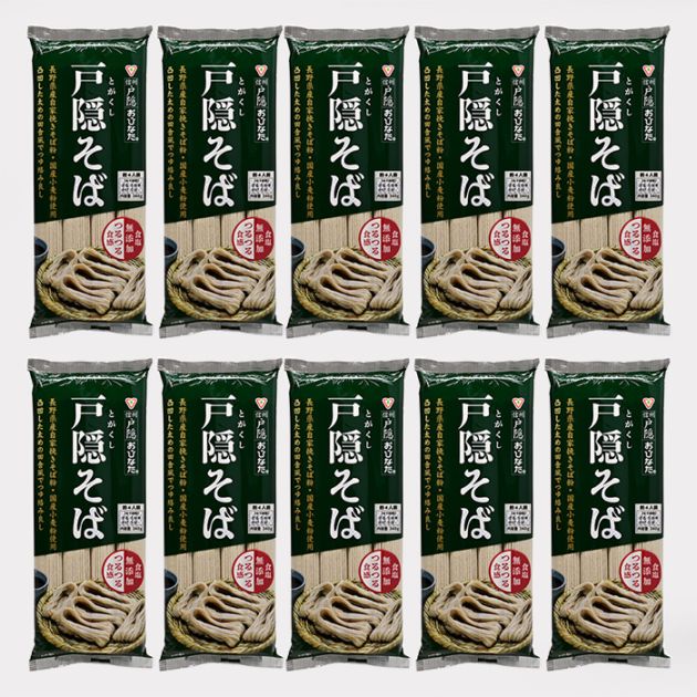 信州戸隠 おびなた 戸隠そば 340g×10袋（送料込）