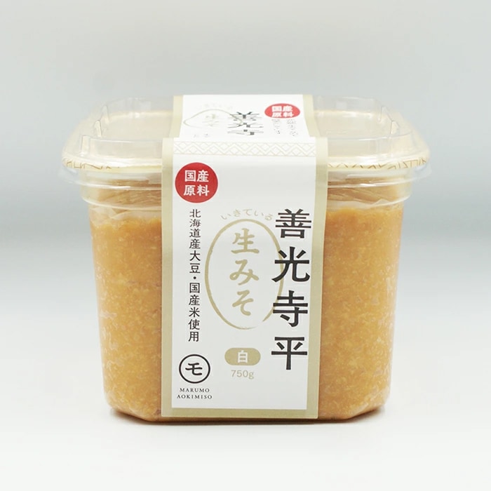 国産原料 善光寺平白生みそカップ750g 信州青木 A