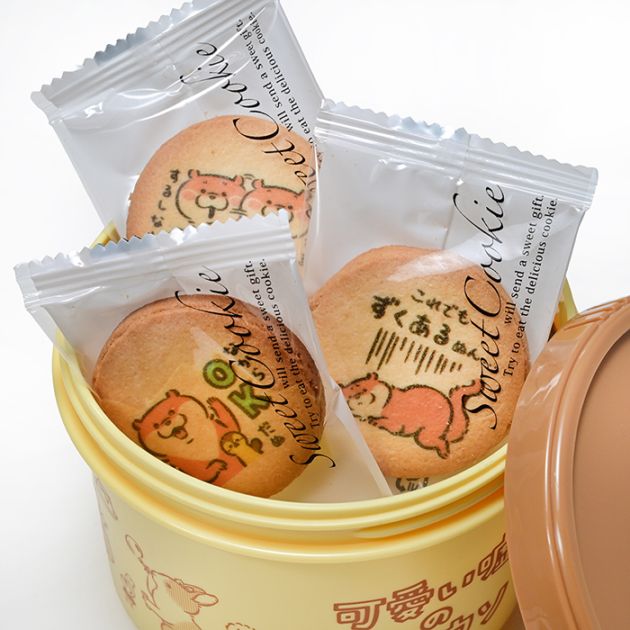可愛い嘘のカワウソ方言プリントクッキー（複数購入 送料込）（信州長野のお土産 かわいいお菓子 お土産 お取り寄せ スイーツ 方言クッキー）