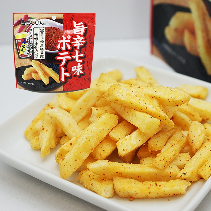 旨辛七味ポテト 八幡屋礒五郎七味唐からし使用（複数購入 送料込）