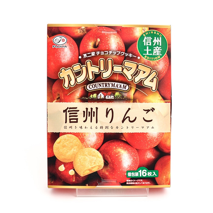 信州限定不二家チョコチップクッキーカントリーマアム信州りんご味