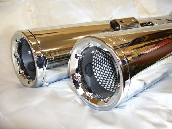 VANCE＆HINES・ HI-OUTPUT マフラー・クローム 1801-1068・1801-0606 
