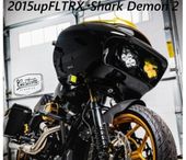 CUSTOM DYNAMICS��2015upFLTRX��Shark Demon 2�ѥե����ޥ� LED �إåɥ饤��&���������ե��� ����ܥ��åȡ�SD2-RG-YW