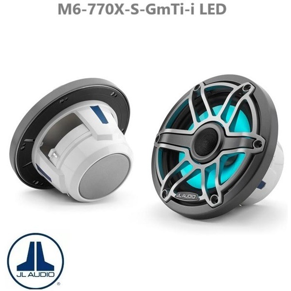 JL Audio��7.7����� �ޥ�󥹥ԡ����� ����᥿��/�����󥫥顼 ���ݡ��ĥ���� RGB �饤�ƥ��󥰡�M6-770X-S-GMTI-I