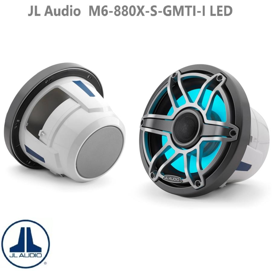 JL Audio��8.8����� �ޥ�󥹥ԡ����� ����᥿��/�����󥫥顼 ���ݡ��ĥ���� RGB �饤�ƥ��󥰡�M6-880X-S-GMTI-I