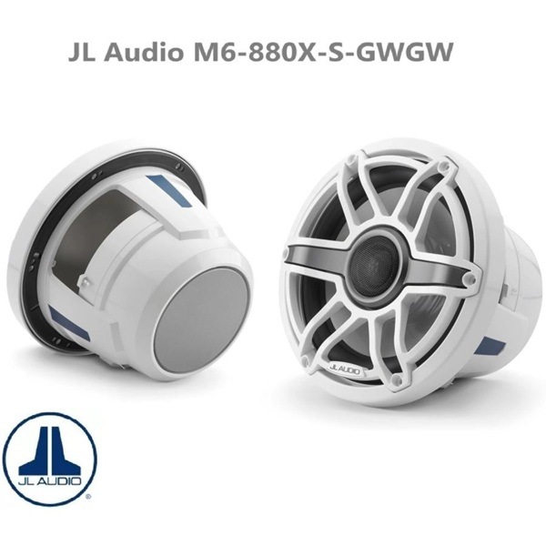 JL Audio��8.8����� �ޥ�󥹥ԡ����� �ۥ磻�ȥ��ݡ��ĥ���롦M6-880X-S-GWGW
