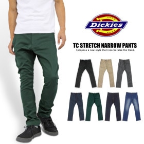 ディッキーズ Dickies リニューアル TCストレッチナローパンツ メンズ ワークパンツ タイトモデル テーパードパンツ チノパンツ デニムパンツ ストリート スリム 作業着 バイク 自転車 韓国