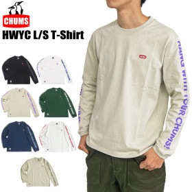 CHUMS チャムス HWYC 長袖Tシャツ メンズ ロンT 袖プリント カジュアル アウトドア　キャンプ L/S T-SHIRT CH01-2276【ゆうパケット1点まで送料無料】|アウトドアブラン