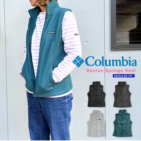 Columbia コロンビア ウィメンズベントンスプリングスベスト レディース 婦人 フリースベスト 防寒 暖かい あったか 軽量 保温 アウター インナー アウトドア 登山 ハイキング キャンプ ス