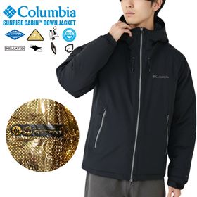 Columbia コロンビア ストレッチ ダウンジャケット サンライズキャビンダウンジャケット メンズ アウター 防寒 保温 防水透湿 透湿 暖かい アウトドア キャンプ 登山 ハイキング 釣り スノ