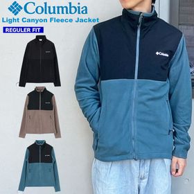 Columbia コロンビア ライトキャニオンフリースジャケット メンズ あったか もこもこ 防寒 軽量 保温 長袖 アウター スタンドカラー アウトドア 登山 ハイキング キャンプ スポーツ 釣り 