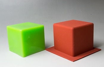 シリコンカップ キューブ小 D W35mm H35mm モールド シリコン製モールド キャンドル専門店ベッキーキャンドル