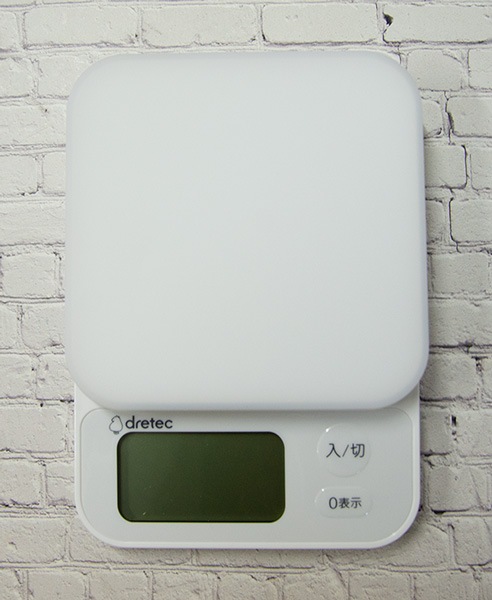 道具】デジタルスケール ブランジェ 3kg計 <ドリテック>ブラック・ホワイト
