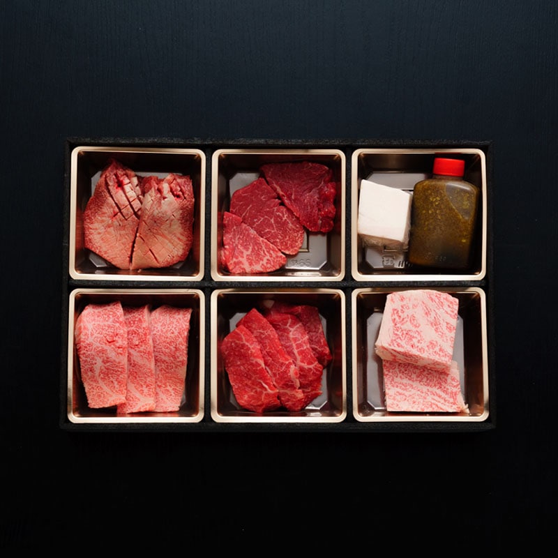 アソート5種盛り　倉薗牧場宮崎牛