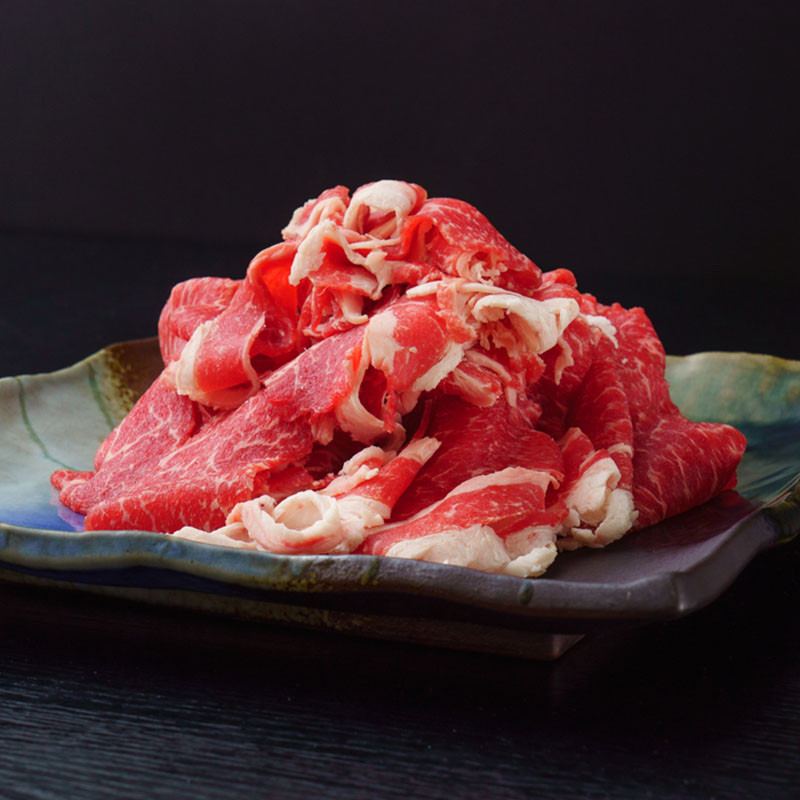 倉薗牛切り落としすき焼き用　500g　倉薗牧場