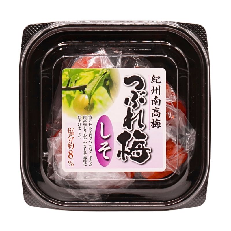 姫路中央漬物 名城 紀州南高梅 つぶれ梅しそ 100g 1パック