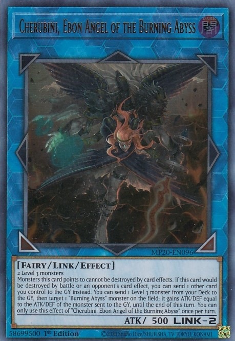 遊戯王 未開封 彼岸の黒天使ケルビーニ 公式プレイマット 彼岸の黒天使 ケルビーニ(エクストラシークレット)/リン闇 遊戯王