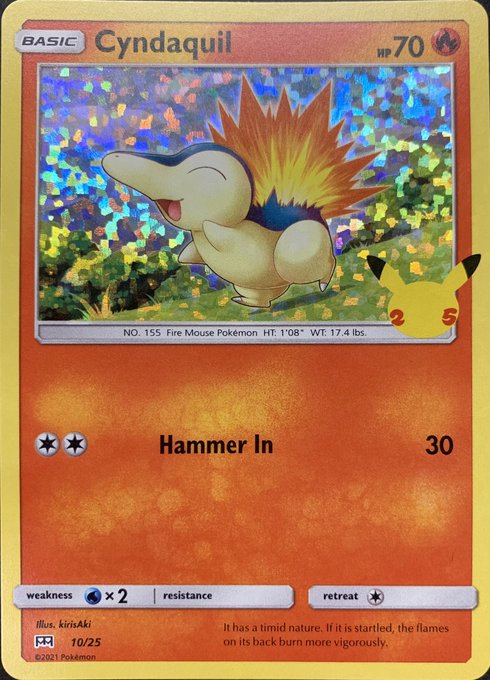 Cyndaquil/ヒノアラシ≪ﾐﾗｰ≫≪英語≫[P](10/25)