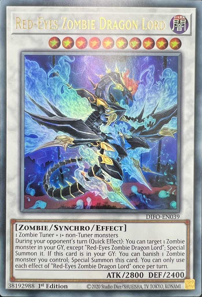 RED-EYES ZOMBIE DRAGON LORD/真紅眼の不死竜皇 英語《1st》[ｳﾙﾄﾗ