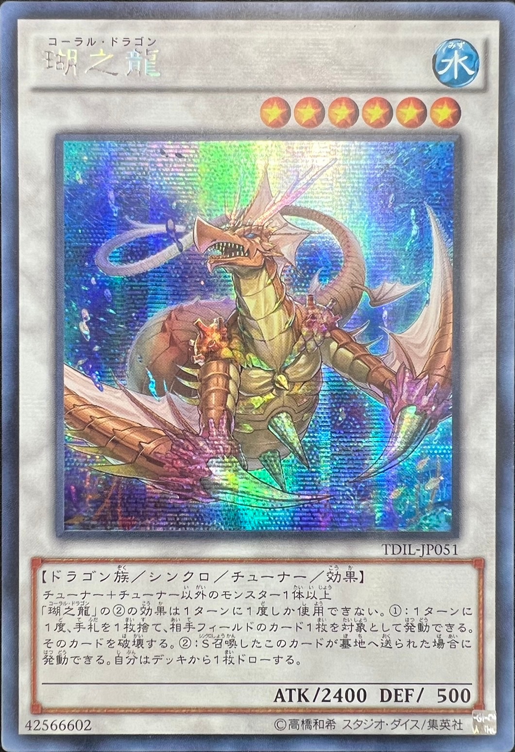 瑚之龍[ｱｼﾞｱｼｰｸﾚｯﾄﾚｱ](TDIL-JP051)