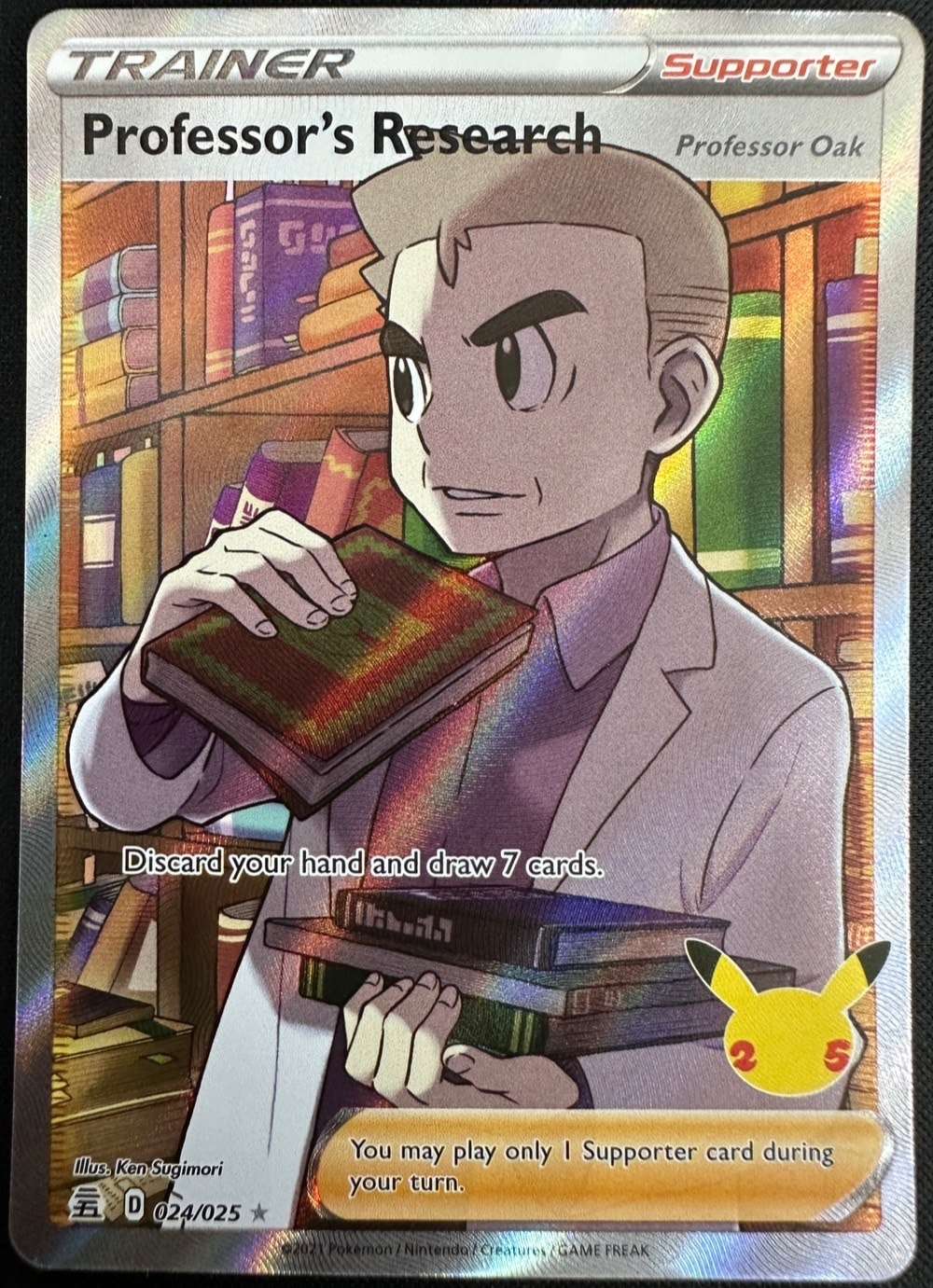 【状態B】Professor’ｓResearch《ProfessorOak》/博士の研究《オーキド博士》《英語》[SR](024/025)
