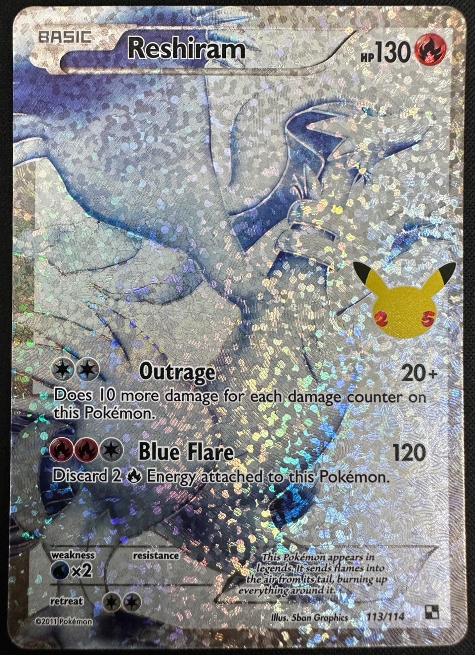 Reshiram BW004 holo レシラム　海外版ポケモンカード 状態B】Reshiram/レシラム《英語》[P](113/114) | ポケモン
