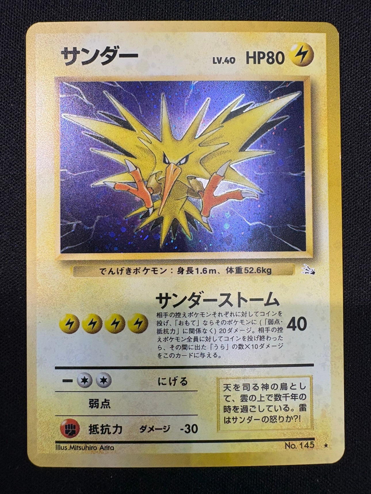 【状態B】サンダーLv.64[★](No.145)