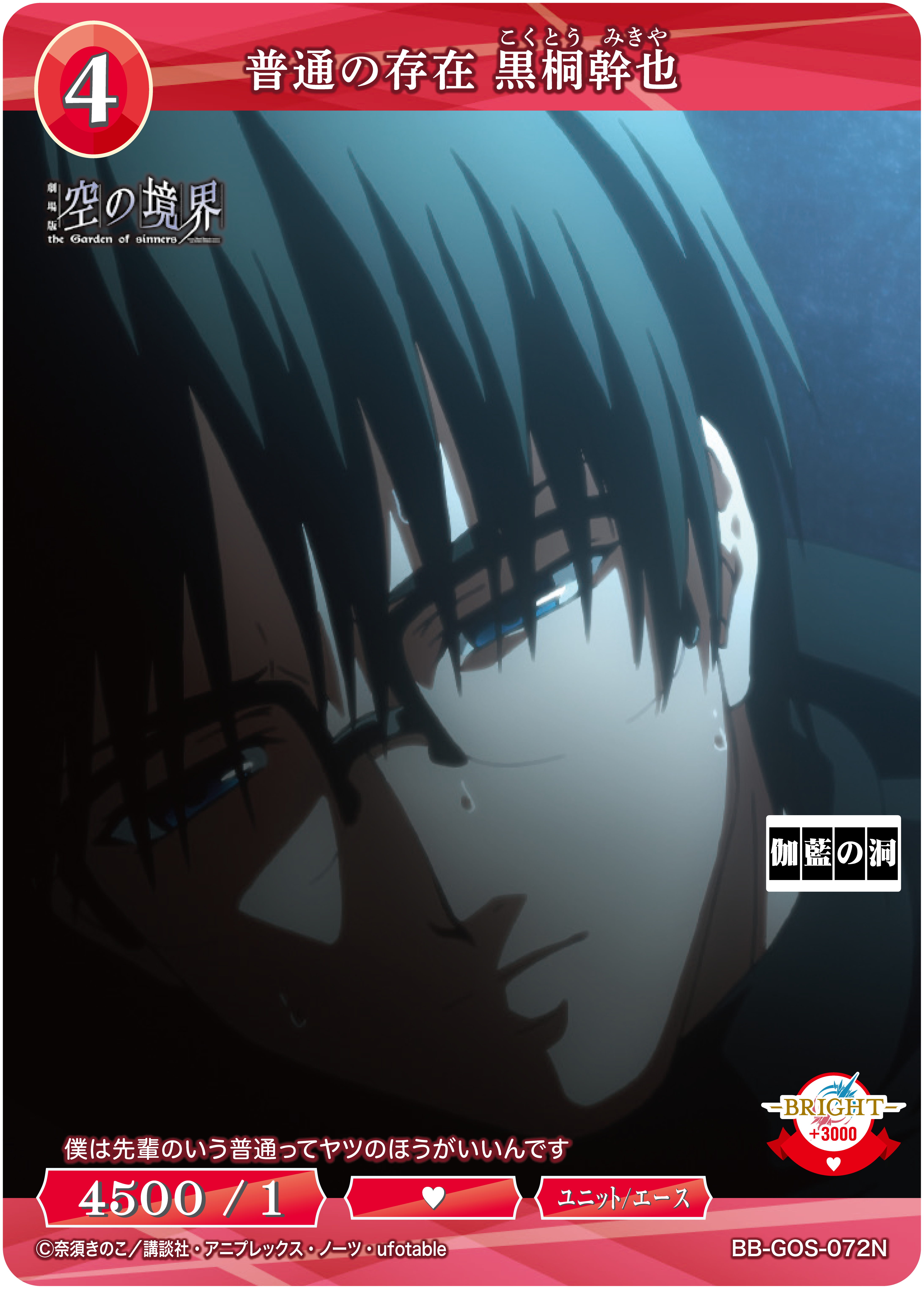 普通の存在 黒桐幹也[N](BB-GOS-072N)