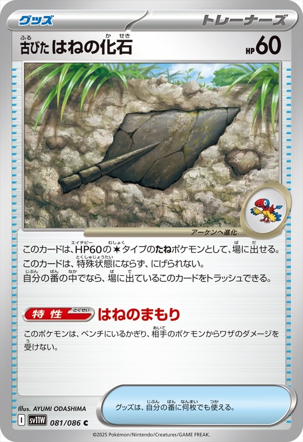 古びたはねの化石[C](SV11W-081/086) | ポケモンカードゲーム