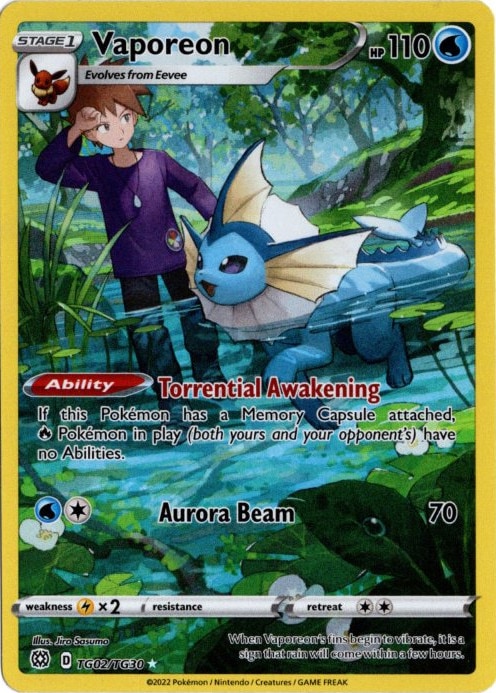 【状態B】Vaporeon/シャワーズ《英語》[](TG02/TG30)