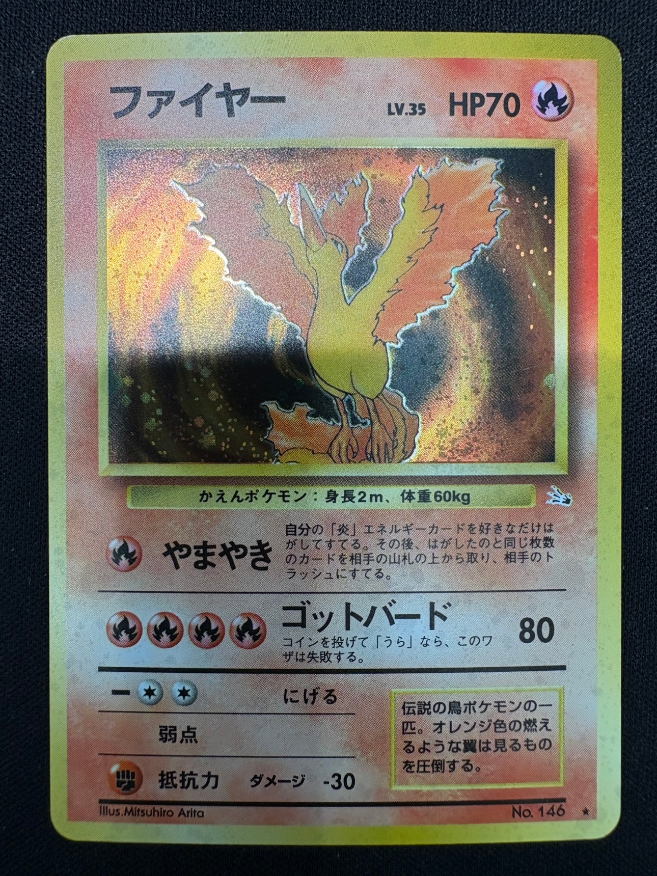 【状態C】ファイヤー Lv.146 《旧裏》[★](No.146)