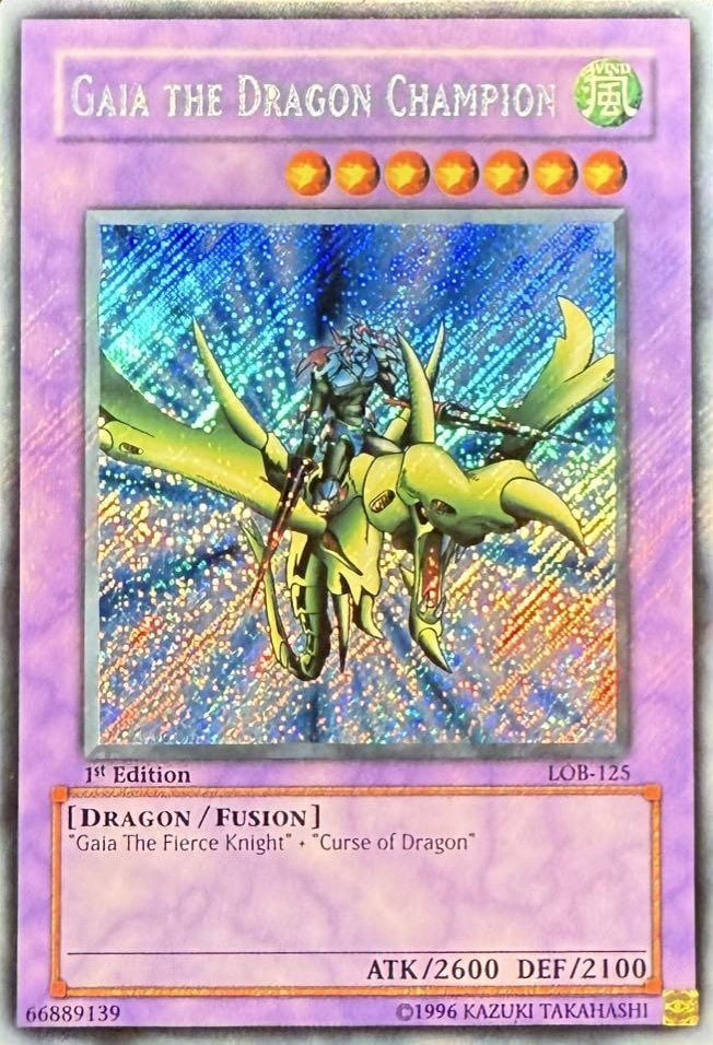【状態B】GAIA THE DRAGON CHAMPION /竜騎士ガイア[旧ｱｼﾞｱｼｰｸﾚｯﾄ]《1st》(LOB-125)