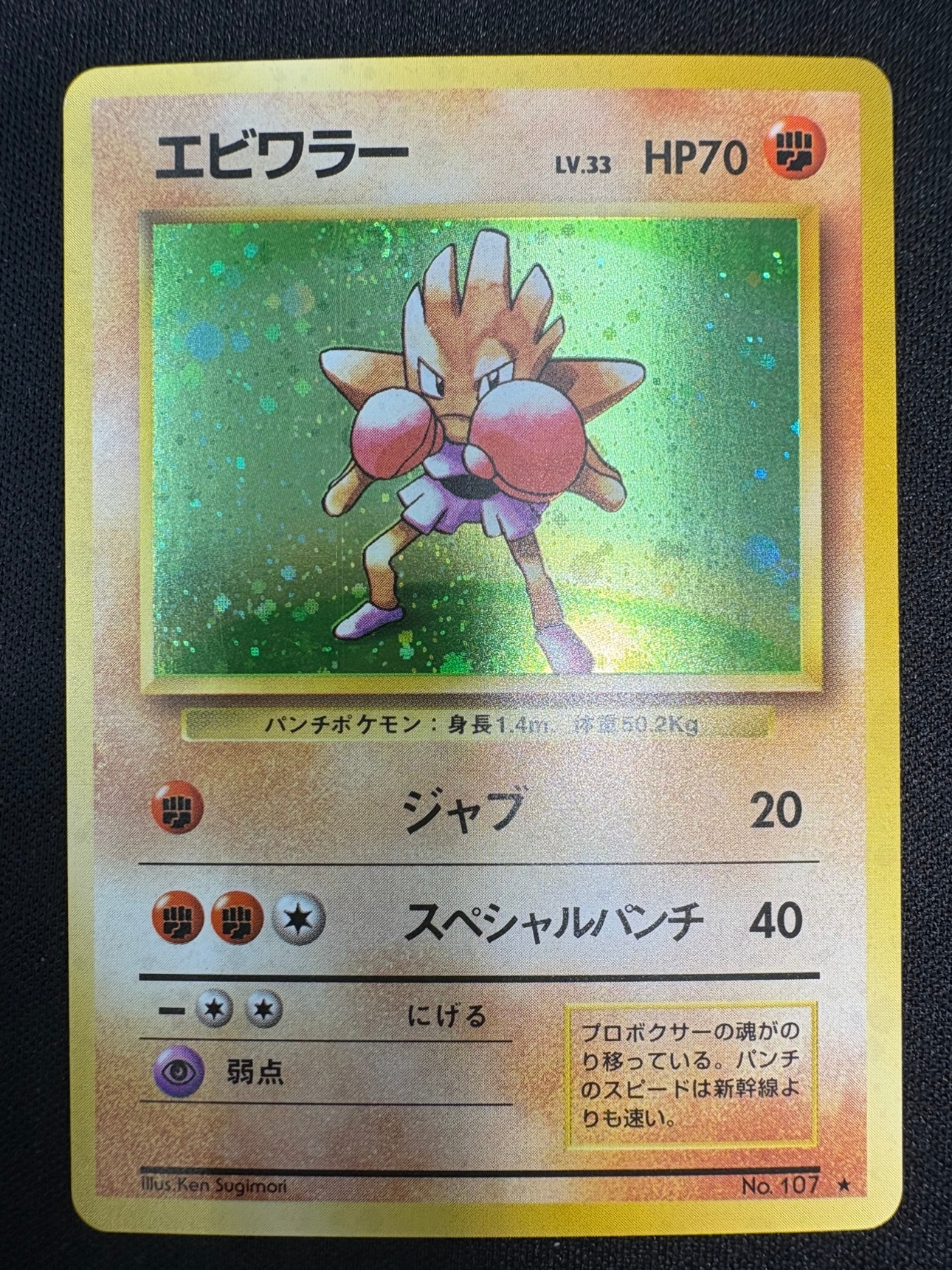 【状態B】エビワラーLv.33[★](No.107)