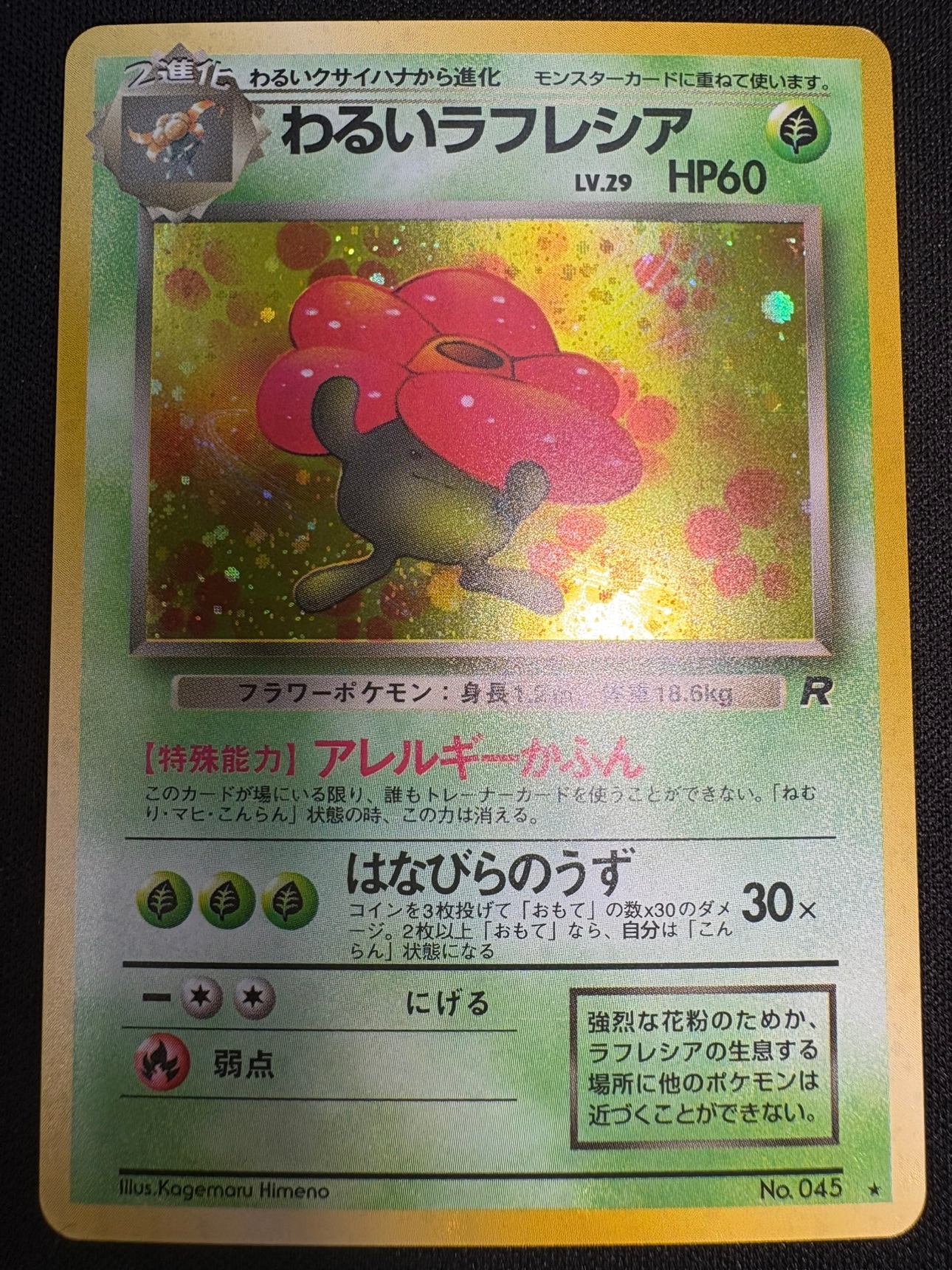 【状態B】わるいラフレシアLv.29[★](No.045)