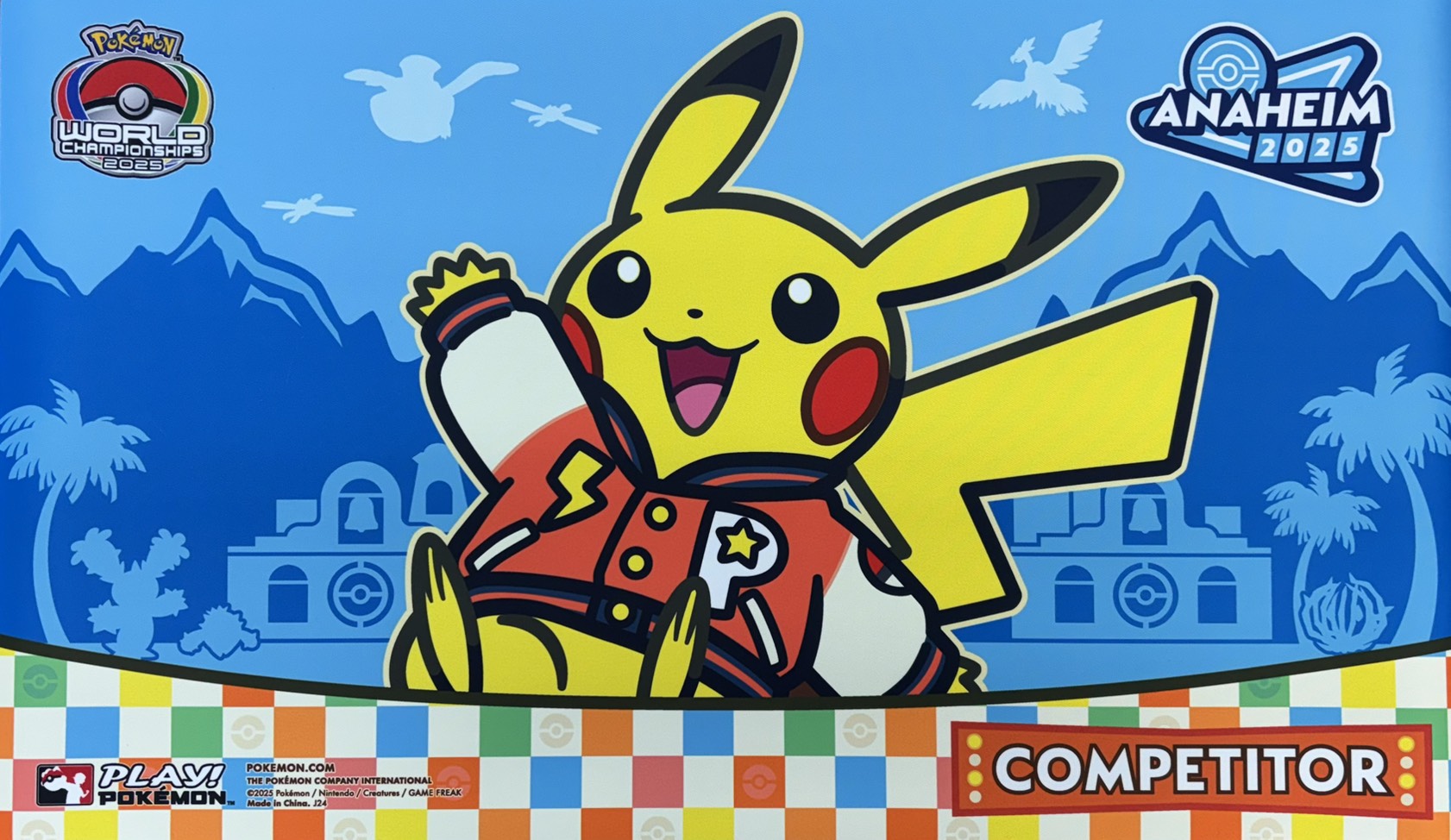 【店頭同時出品中】海外プレイマット WCS2025 ANAHEIM選手限定 ピカチュウ《開封済み》