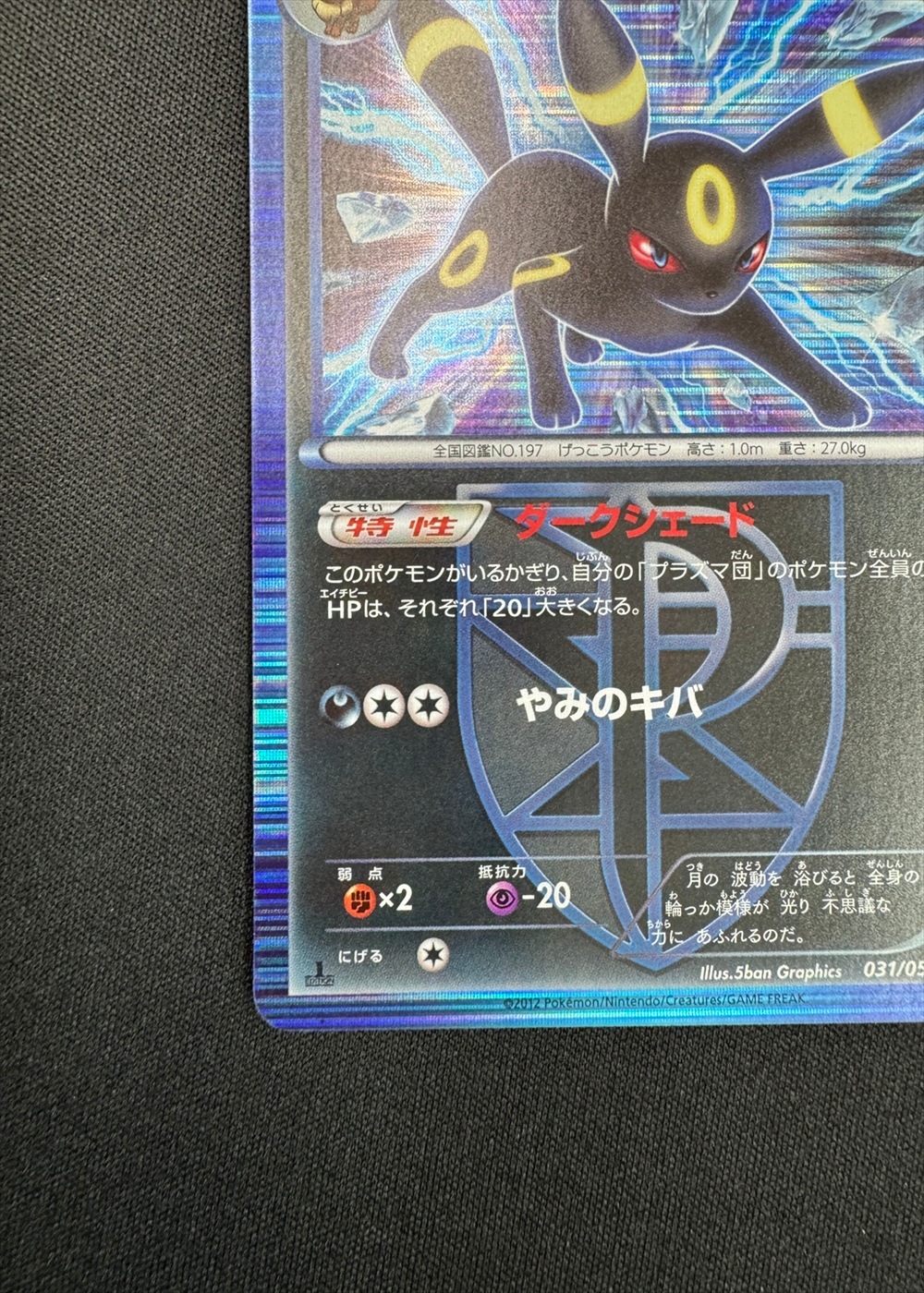 店頭同時出品中】【状態B】ブラッキー[R](BW8-031) | ポケモン