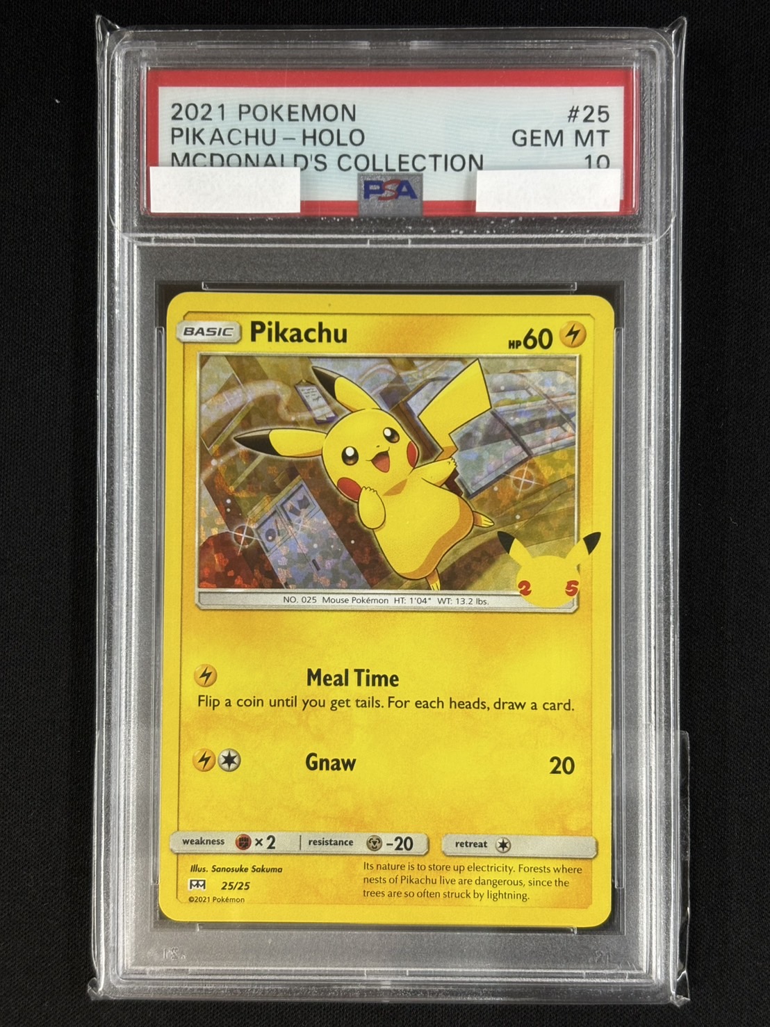 Pikachu/ピカチュウ≪ﾐﾗｰ/英語/PSA10≫[P](25/25)