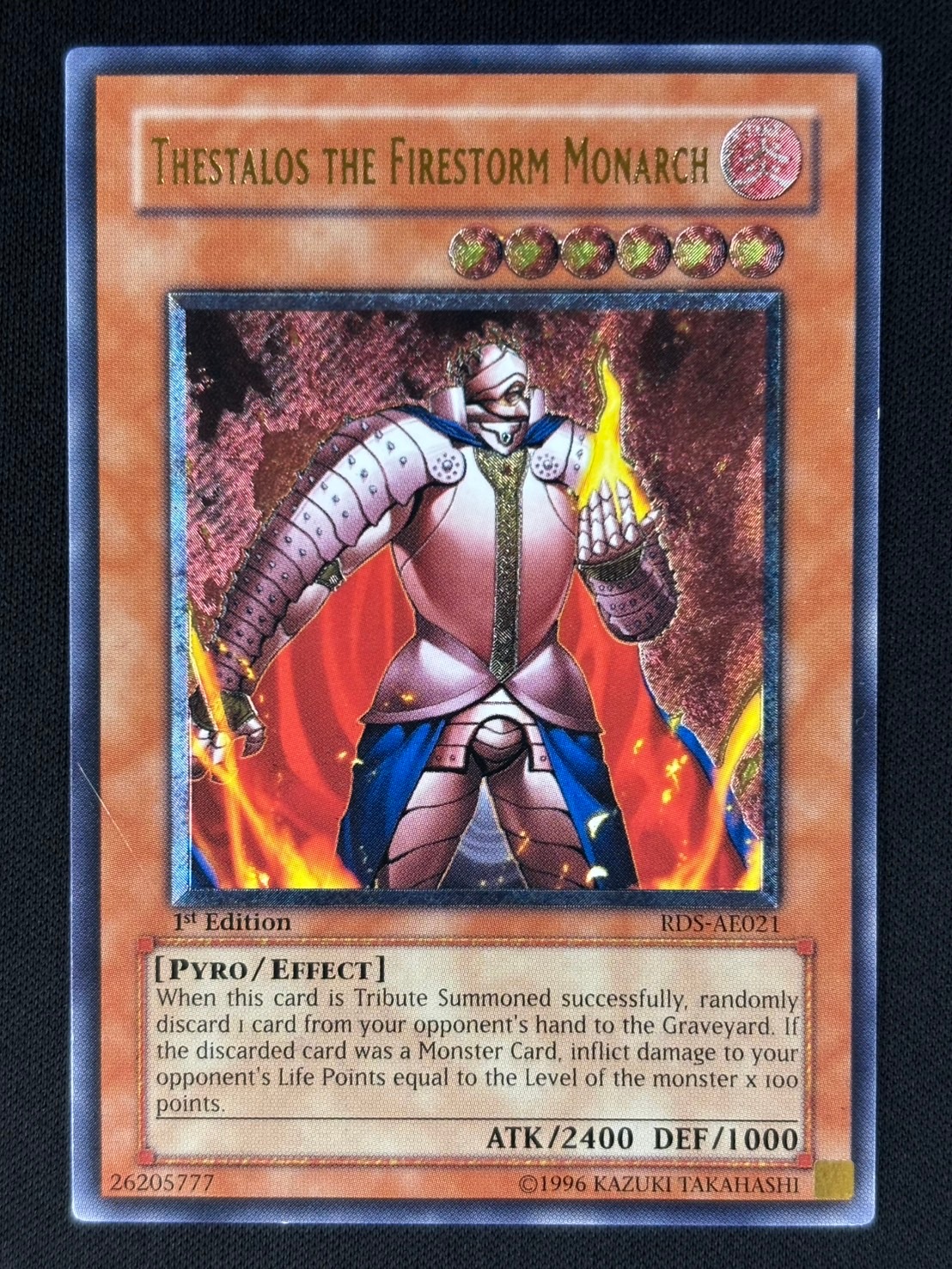 【店頭同時出品中】【状態B】THESTALOS THE FIRESTOEM MONARCH /炎帝テスタロス[旧ｱｼﾞｱｱﾙﾃｨﾒｯﾄ](RDS-AE021)