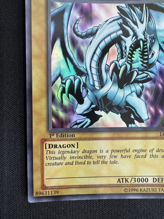 状態B】BLUE-EYES WHITE DRAGON /青眼の白龍[旧ｱｼﾞｱｳﾙﾄﾗ]《1st》(LOB