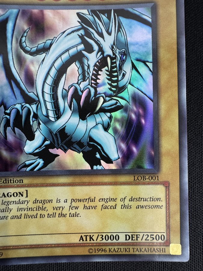 状態B】BLUE-EYES WHITE DRAGON /青眼の白龍[旧ｱｼﾞｱｳﾙﾄﾗ]《1st》(LOB