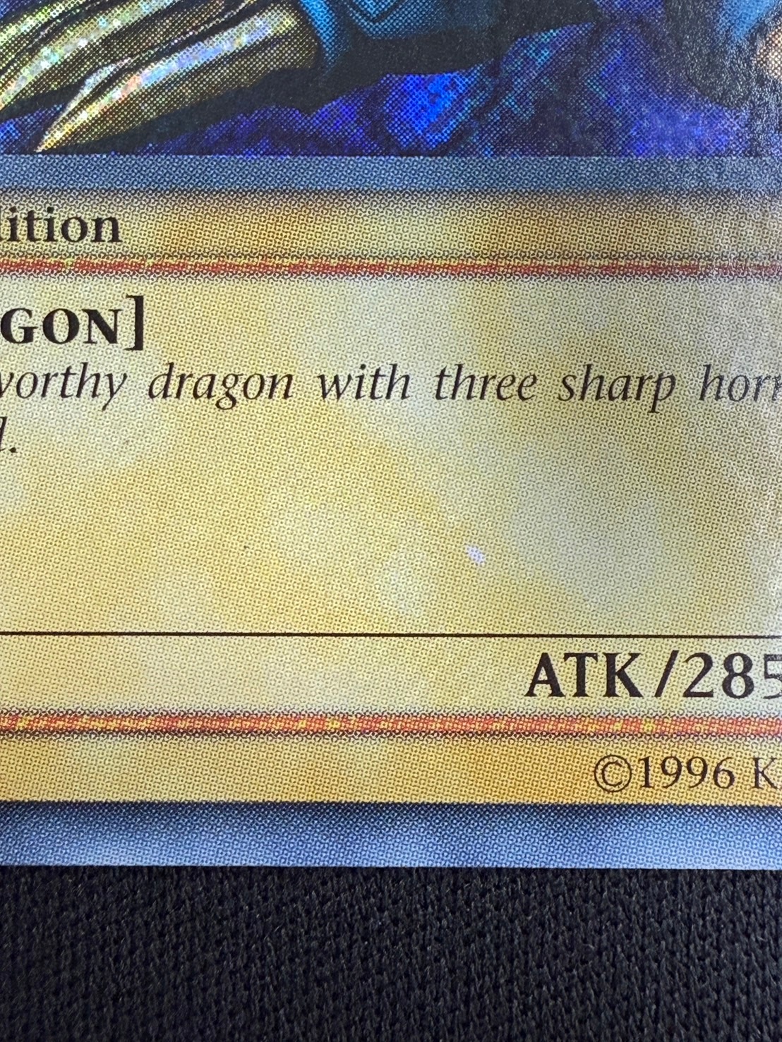 店頭同時出品中】【状態B】TRI-HORNED DRAGON /トライホーン
