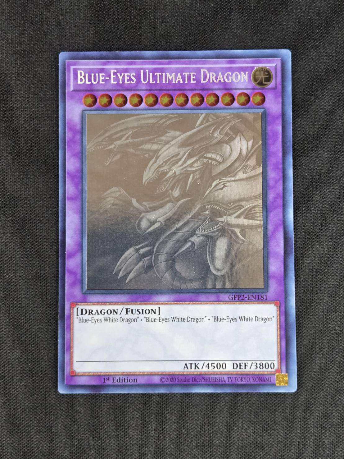 状態B】BLUE-EYES ULTIMATE DRAGON/青眼の究極竜[ｺﾞｰｽﾄ](GFP2-EN181 
