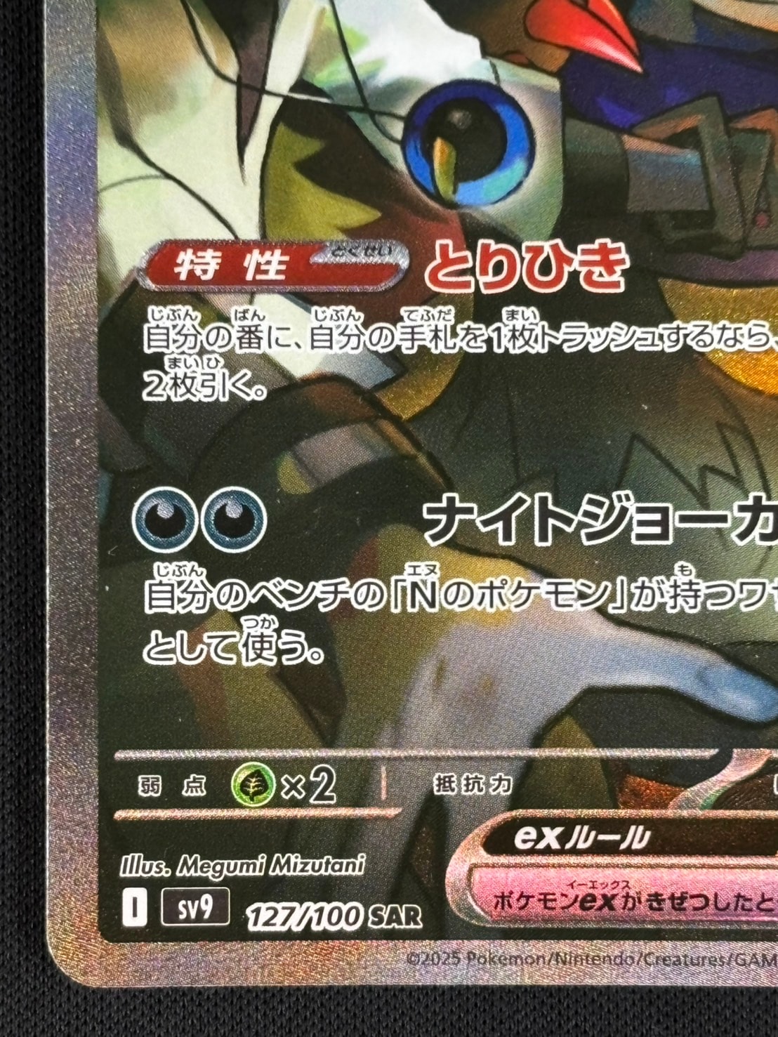 ポケカ Nのゾロアークex sar sv9 ko346 SV9]Nのゾロアークex【SAR】127/100 | ポケモンカードゲーム