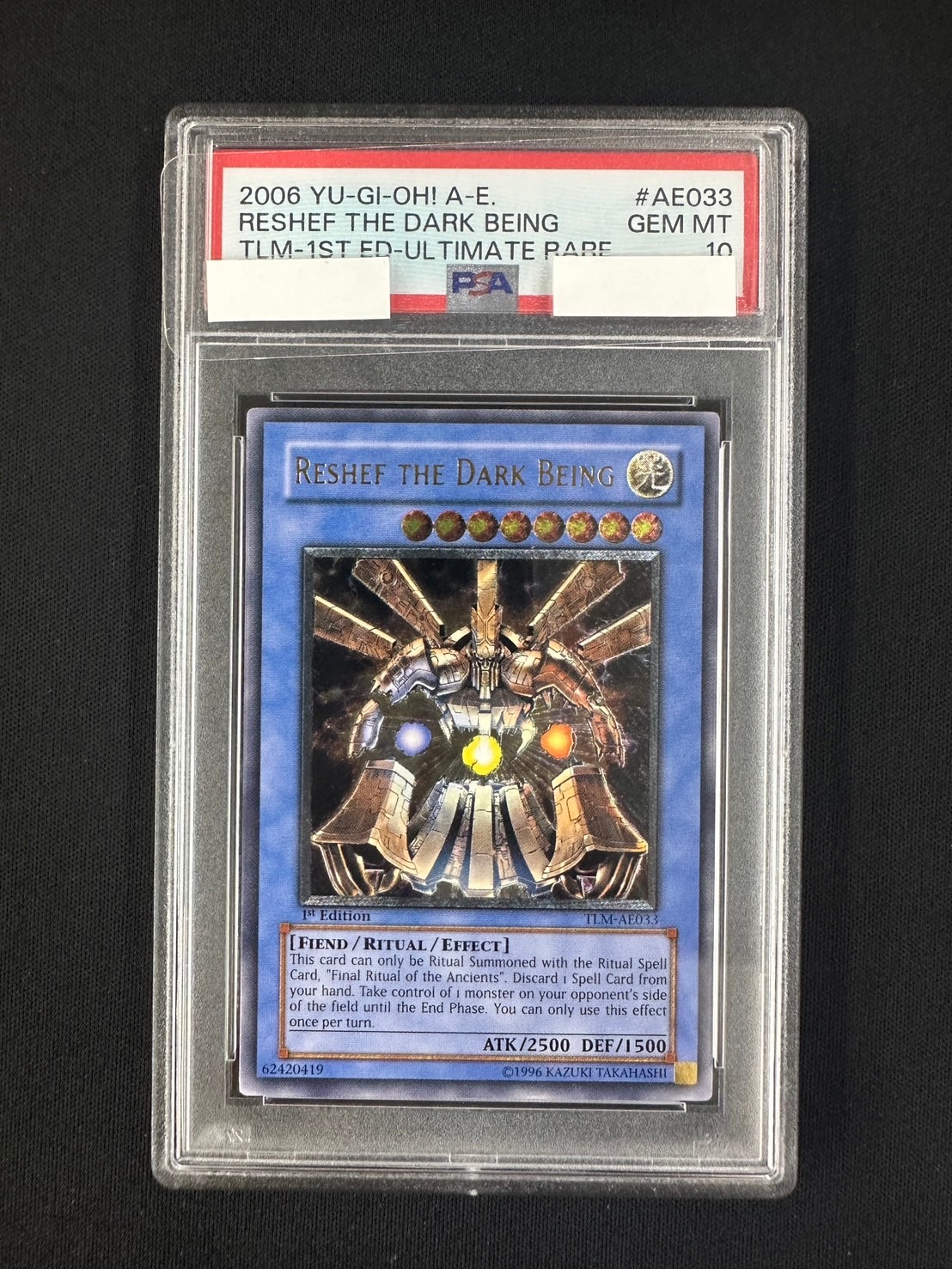 2025激安通販 DARK THE 状態B】RESHEF BEING 大邪神レシェフ《PSA10 / 遊戯王OCG デュエルモンスターズ