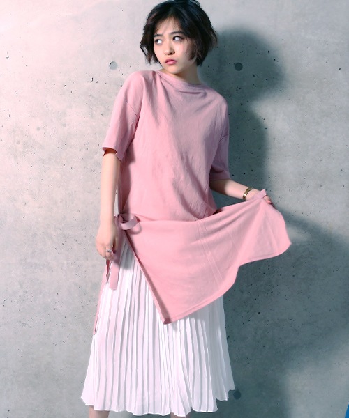 T-shirt dress & pleated skirt set