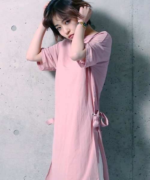 T-shirt dress & pleated skirt set